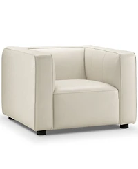 Blake 42" Leather Modern Deep Seat Chair