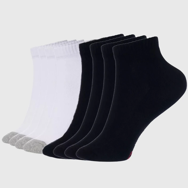 Alpine Swiss Men's Ankle Socks 8 Pack Cotton Athletic Performance Socks for Men Moisture-Wicking Cushioned Quarter Length Socks Reinforced Heel & Toe