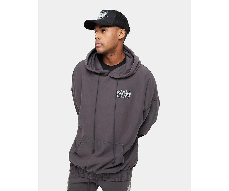 Carre Men's Metalle Distressed Hoodie