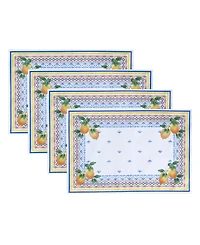 Capri Lemon Placemat, Set of 4, 13" x 19"