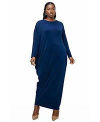 L I V D Plus Louella Asymmetrical Maxi Dress