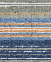 Closeout! Eddie Bauer Yakima Valley Stripe Reversible 3-Pc. Quilt Set, King