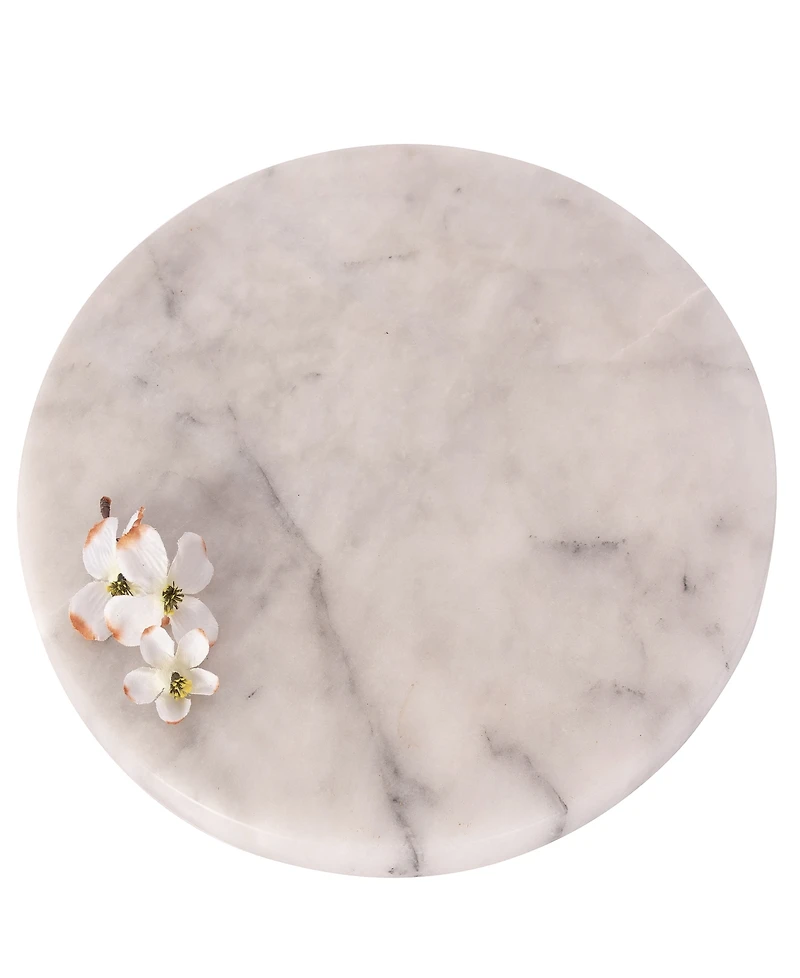 Artifacts Trading Company Marble Round Tray, 14" x 0.3"