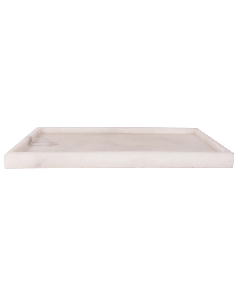 Artifacts Trading Company Marble Rectangular Tray, 15" x 8" x 0.3"