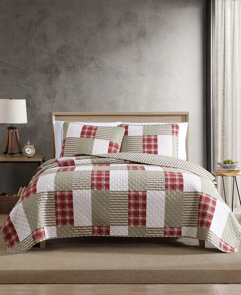 Eddie Bauer Camano Island Plaid 3-Pc. Quilt Set, Full/Queen