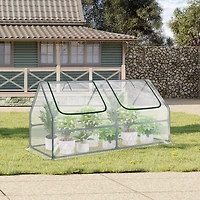 Aoodor Mini Greenhouse Water Resistant Uv Protected 2 Zipper Doors.