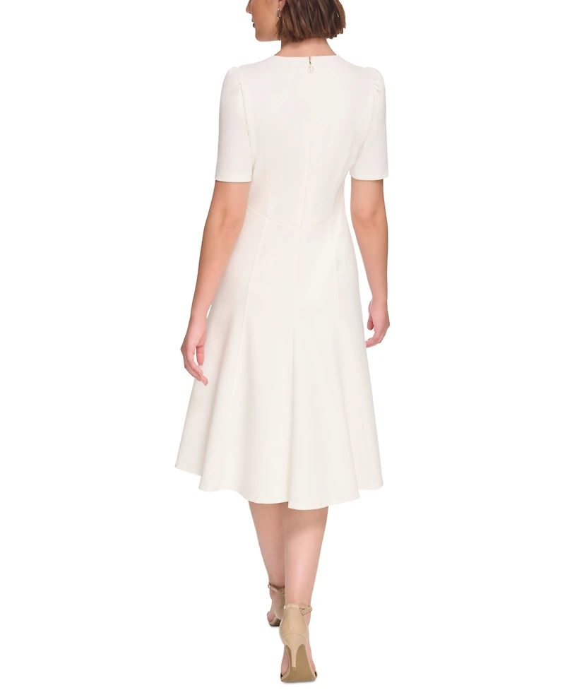 Tommy Hilfiger Women's Crisscross Fit & Flare Dress