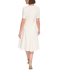 Tommy Hilfiger Women's Crisscross Fit & Flare Dress