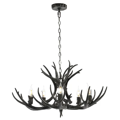 Jonathan Y Eldora Adjustable Resin Antler Led Chandelier