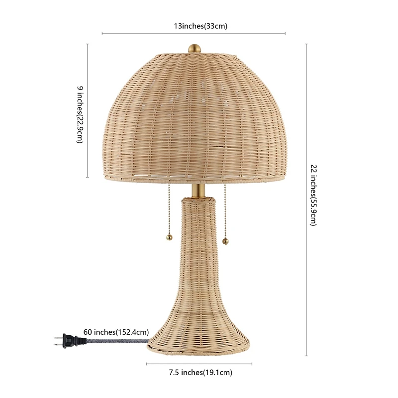 Jonathan Y Joanie Bohemian Rustic Iron Led Table Lamp