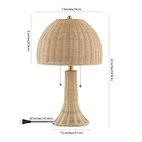 Jonathan Y Joanie Bohemian Rustic Iron Led Table Lamp