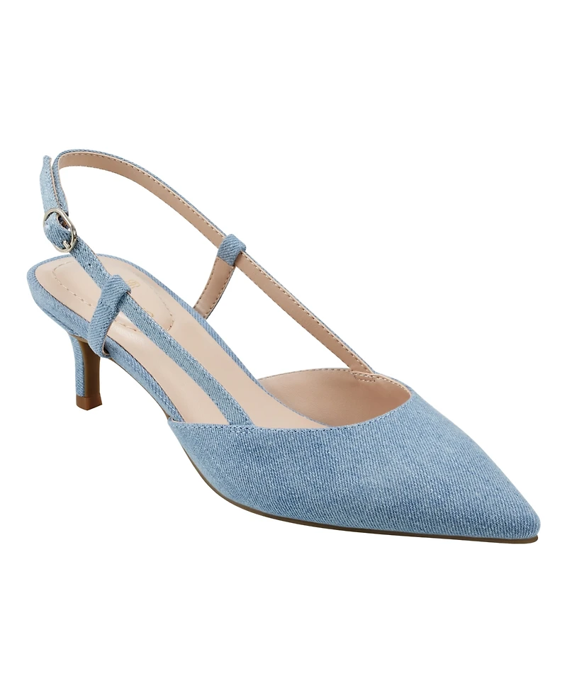 Bandolino Women's Movito Slingback Kitten Heel Pumps