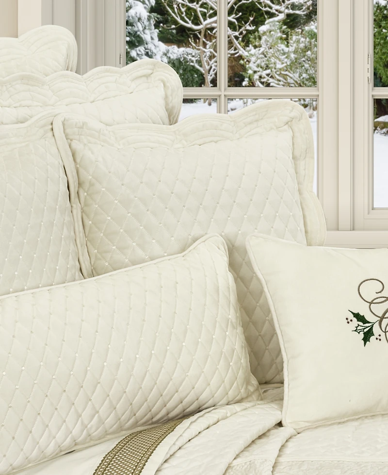 J Queen New York Marissa Quilted Decorative Pillow, 18" x 18"