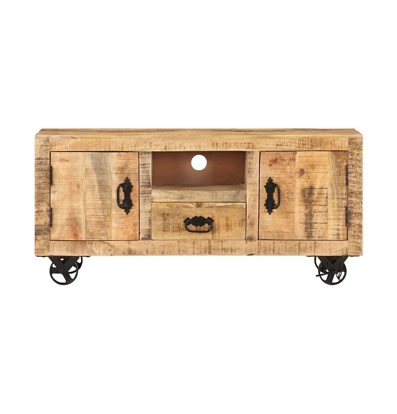 Tv Stand Rough Mango Wood 43.3"x11.8"x19.7"
