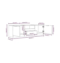 Tv Stand Concrete Gray 55.1"x13.8"x15.7" Engineered Wood