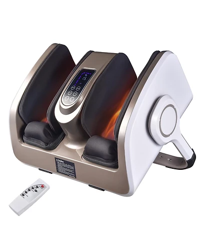 Electric Foot Massage Machine 360° Adjustable with Heat Shiatsu Roller Vibration
