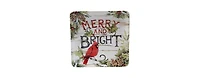 Certified International Evergreen Christmas 4 Piece Dessert Plate