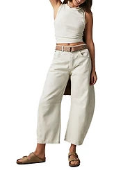 Free People Women's We The Free Good Luck Mid-Rise Barrel Jeans