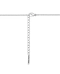 Unwritten Cubic Zirconia and Silver Plated Cross Pendant Necklace
