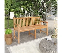 Patio Bench 59.1" Solid Teak Wood