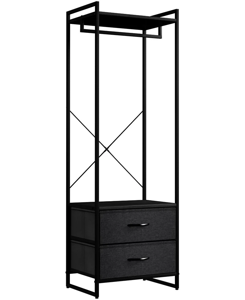 Sorbus Clothing Rack with 2 Drawers