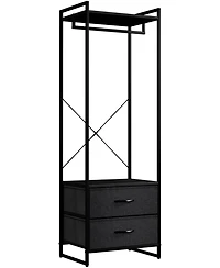 Sorbus Clothing Rack with 2 Drawers