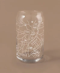 Narbo The Can Tokyo Map 16 oz Everyday Glassware, Set of 2