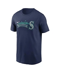 Men's Nike Navy Seattle Mariners Local Team Skyline T-shirt