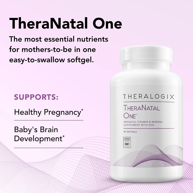 Theralogix TheraNatal One Prenatal Vitamins for Women