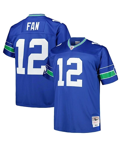 Men's Mitchell & Ness 12th Fan Royal Seattle Seahawks Big Tall Legacy Retired Player Jersey