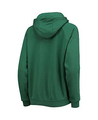Women's Nike x LeBron James Green Florida A&M Rattlers Pillbox Varsity Raglan Pullover Hoodie