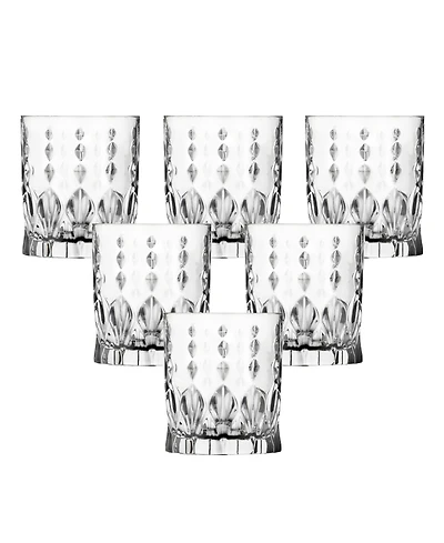 Lorren Home Trends Marilyn Set of 6 Double Old Fashion (Dof)
