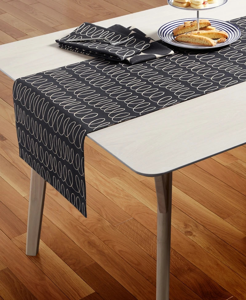 kate spade new york the Loop Joy Dot Reversible Table Runner