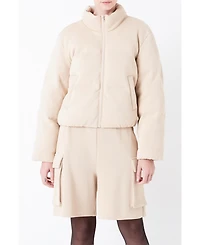 Women's Knit Puffer Jacket