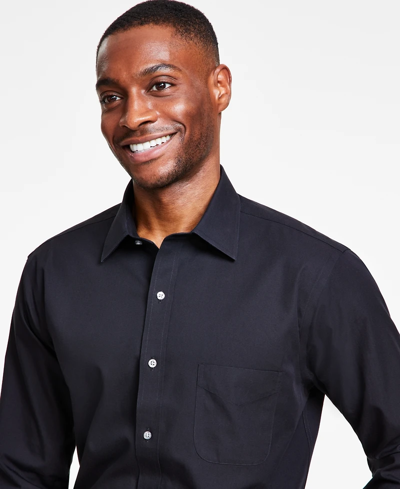 B by B by Brooks Brothers Men's Regular-Fit Solid Dress Shirt