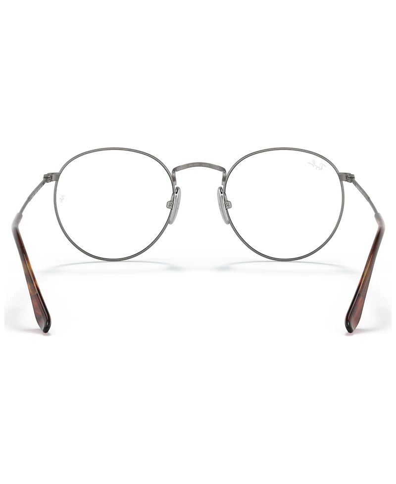 Ray-Ban Unisex Round Titanium Optics Eyeglasses, RB8247V