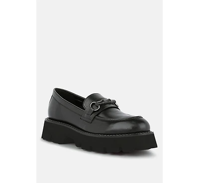 Cheviot Womens Chunky Leather Loafers