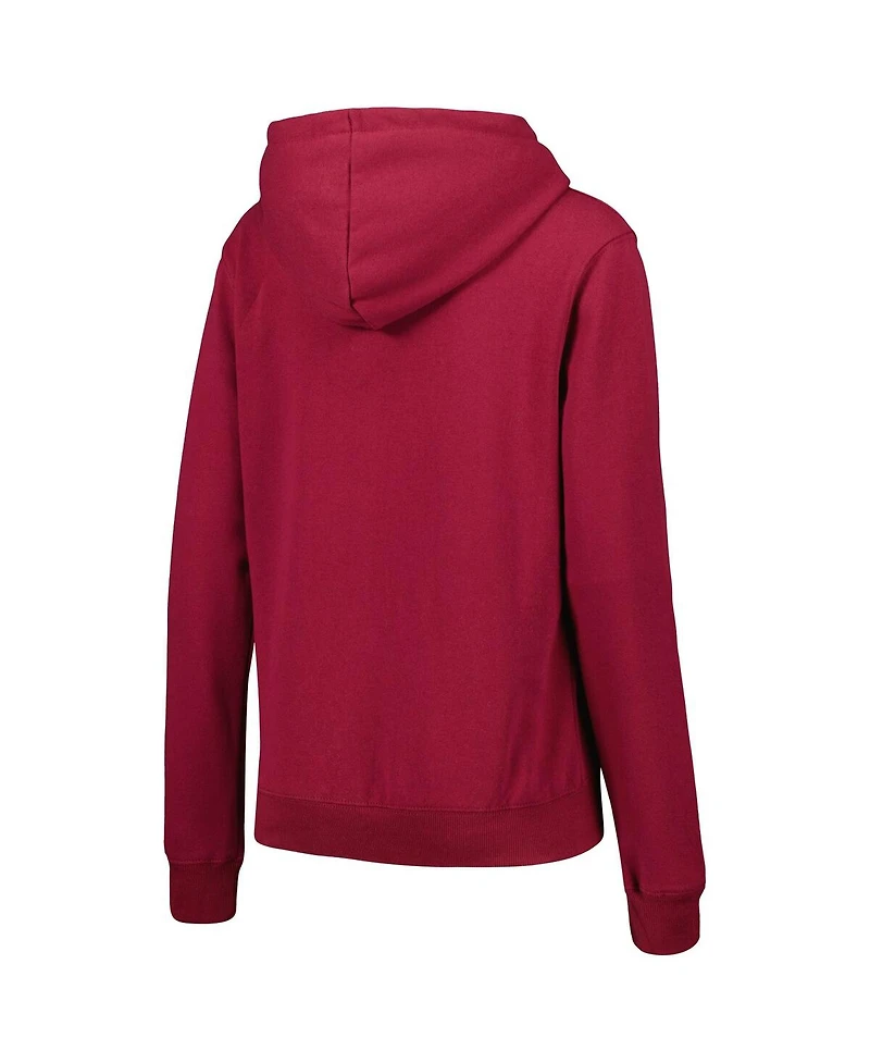 Women's Colosseum Garnet Florida State Seminoles Arch & Logo Pullover Hoodie