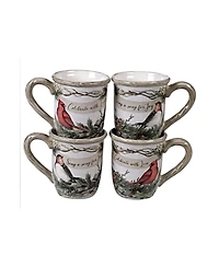 Certified International Holly and Ivy 4-Pc. Mug
