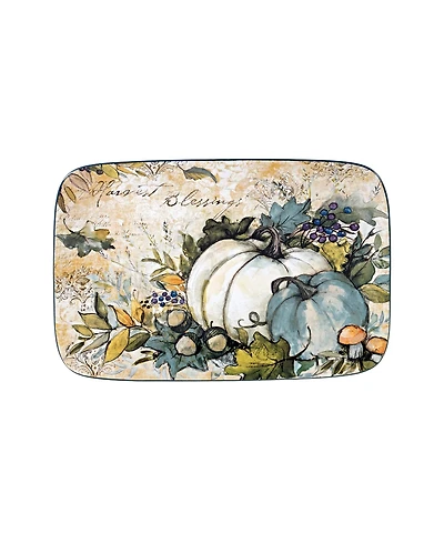 Certified International Harvest Gatherings Rectangular Platter