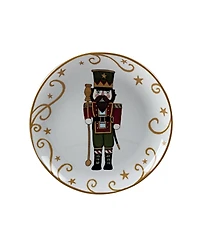Holiday Magic Nutcracker 4 Piece Dessert Plate Set