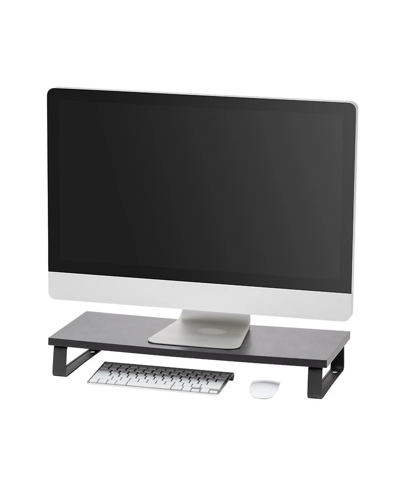 Iris 1 Tier Computer Monitor Stand, Black