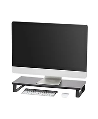 Iris 1 Tier Computer Monitor Stand, Black