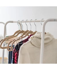 Iris Metal Garment Rack with Metal Mesh Shelves, White