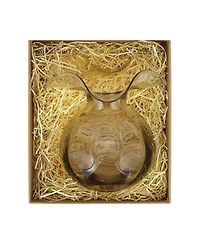 Hibiscus Glass Bud Vase