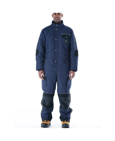 RefrigiWear Big & Tall 54 Gold Coveralls Insulated Work Overalls, Cold Weather Protection for Full-Body Warmth