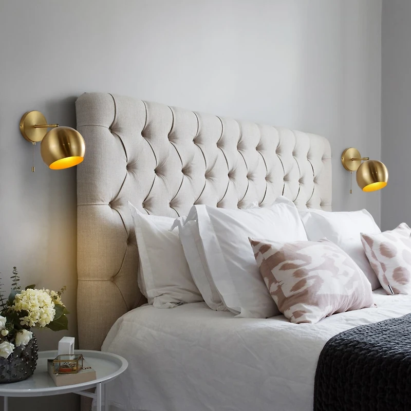 Jonathan Y Tierra Modern Midcentury Iron Led Sconce with Pull Chain Switch (Set of 2)