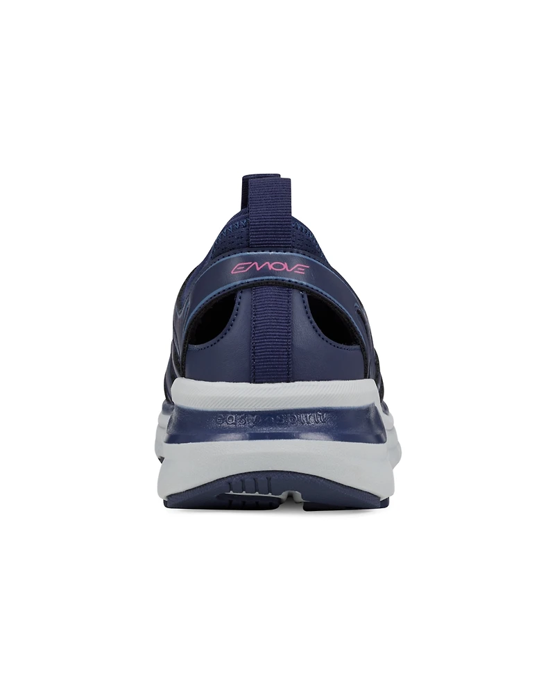 Easy Spirit Women's Metri Round Toe Slip-On Drawstring Sneakers
