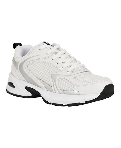 Calvin Klein Women's Lyam Lace-Up Round Toe Casual Sneakers