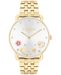 Coach Women's Elliot Gold-Tone Stainless Steel Bracelet Watch 36mm
